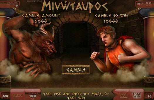 Гра на подвоєння онлайн апарату Minotaurus